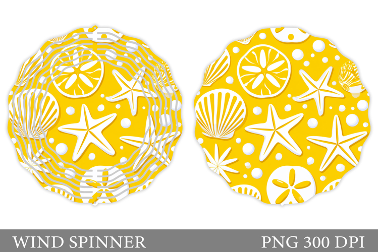 Starfish Wind Spinner Design. Starfish Sublimation