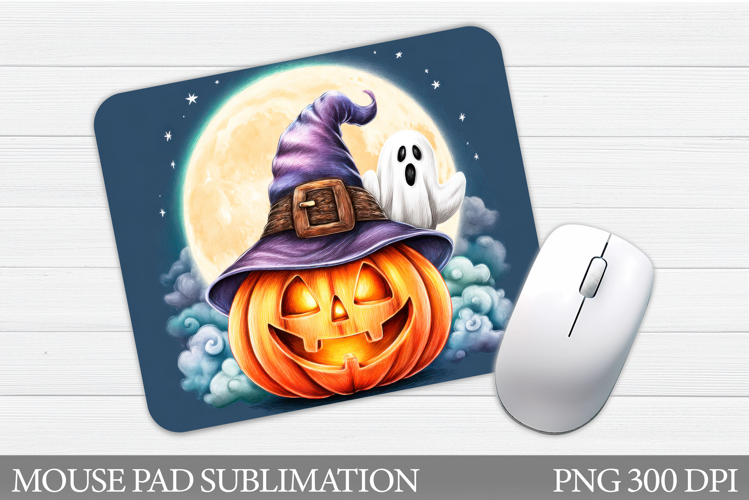 Halloween Pumpkin Mouse Pad. Halloween Mouse Pad Design