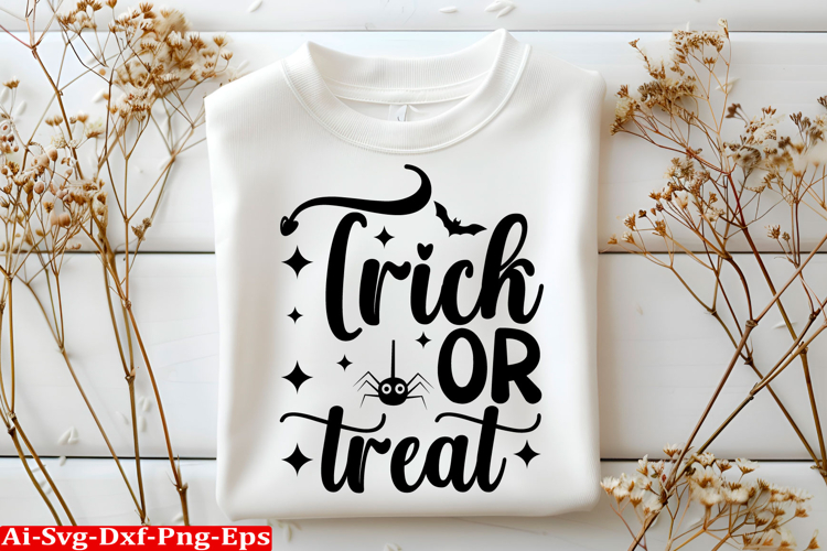 Trick or treat Halloween SVG Design
