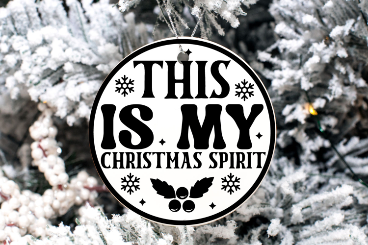 Christmas Round sign Svg Design Round Sign SVG quotes