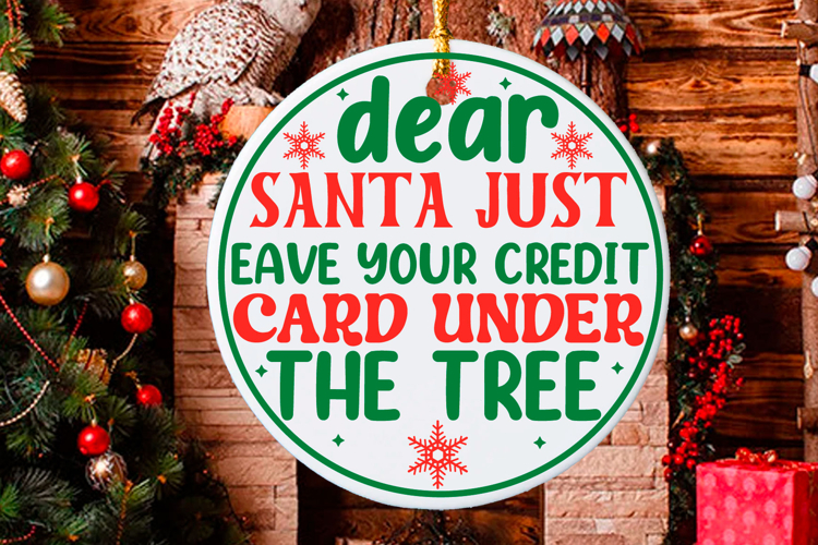 Christmas Round sign Svg Design Round Sign SVG quotes