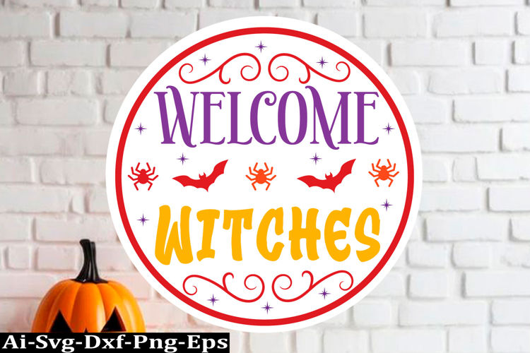 Halloween round sign Svg Design,Halloween Quotes Spooky Hall