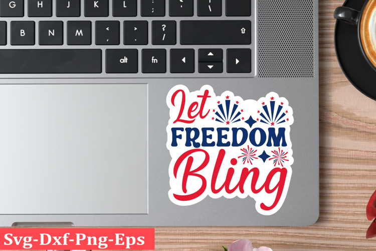 4th of July Sticker Svg Design, Patriotics Quotes Svg,