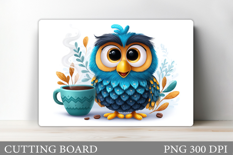 Cute Bird Cutting Board Design. Cute Bird Sublimation