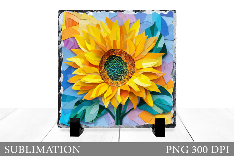 Sunflowers Sublimation. Sunflowers Slate Sublimation