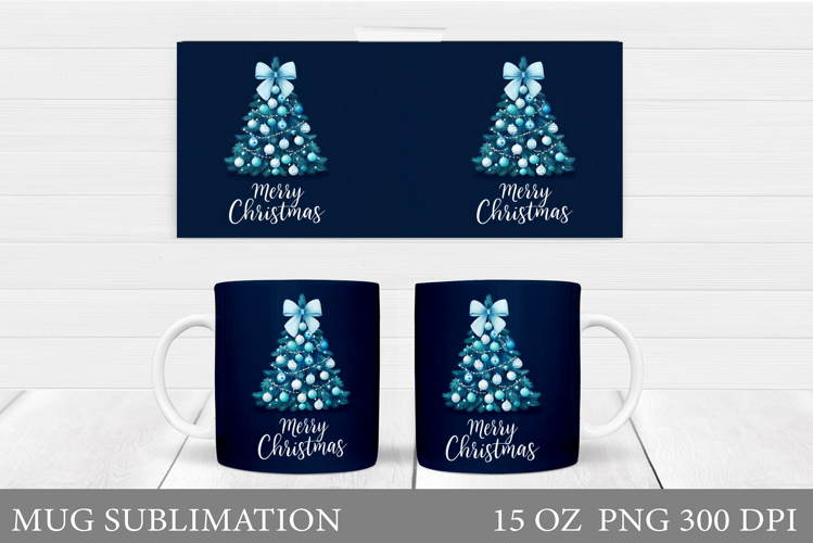 Christmas Tree Mug Design. Christmas Tree Sublimation