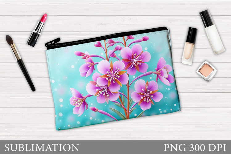 Flowers Makeup Bag Design. Flowers Makeup Pouch Sublimation