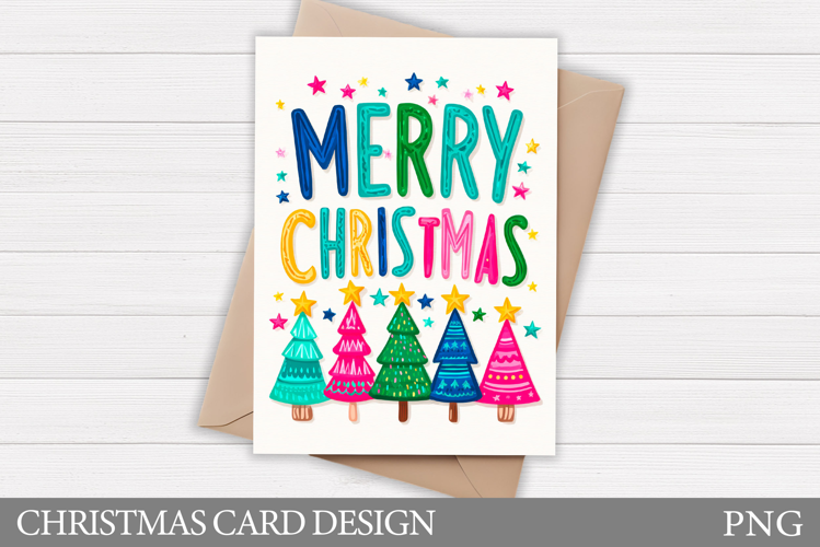 Merry Christmas Card Design. Christmas Card Printable