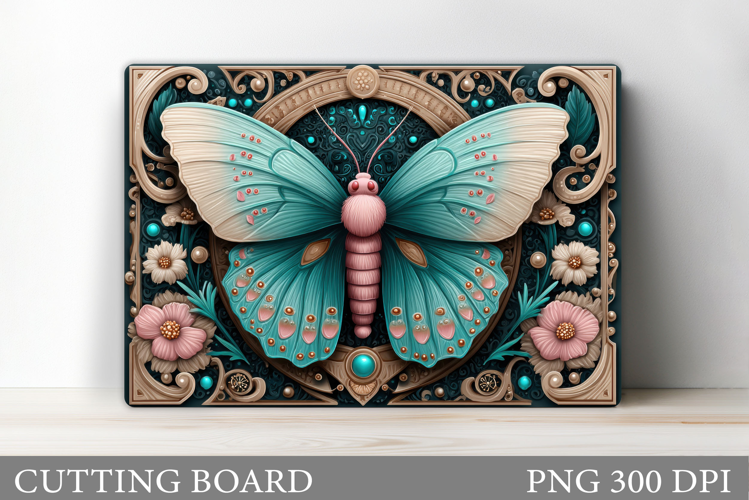 Butterfly Cutting Board. Flowers Cutting Board Sublimation
