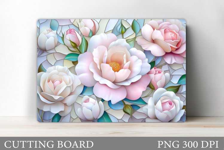 Roses Cutting Board. Flowers Cutting Board Sublimation