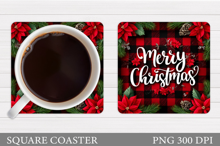 Merry Christmas Coaster. Christmas Coaster Sublimation