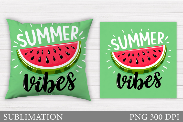 Watermelon Pillow Sublimation. Summer Pillow Design