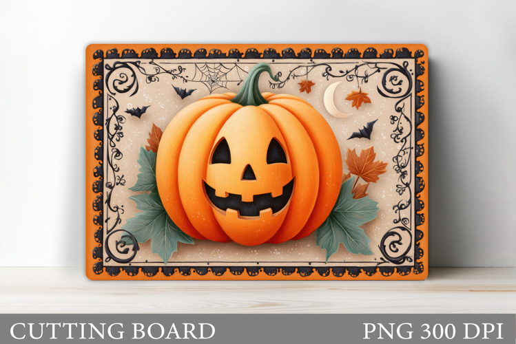 Halloween Cutting Board. Pumpkin Cutting Board Sublimation