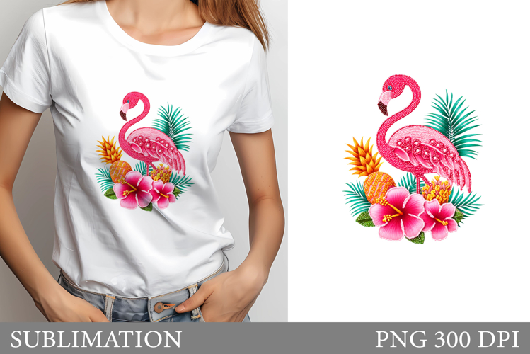 Flamingo T-Shirt Design. Flamingo Sublimation