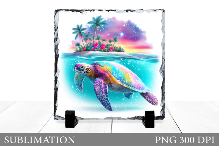 Turtle Sublimation. Turtle Slate Sublimation