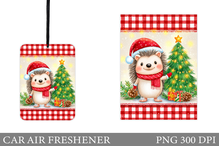 Cute Hedgehog Car Air Freshener. Christmas Car Air Freshener