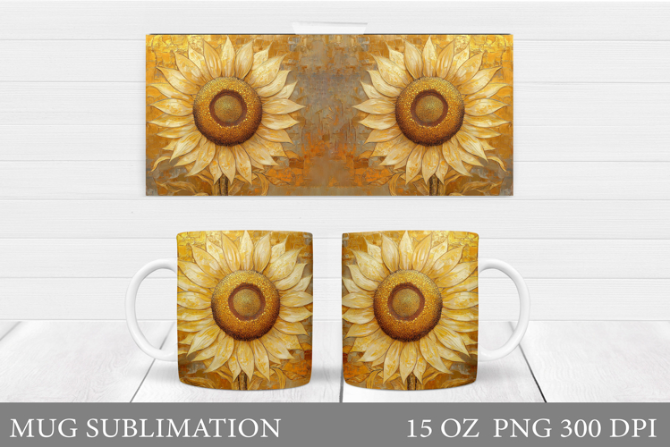 Sunflowers Mug Sublimation. Sunflowers Sublimation