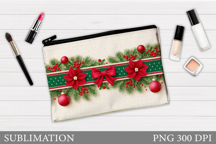 Christmas Cosmetics Bag. Christmas Makeup Bag Design