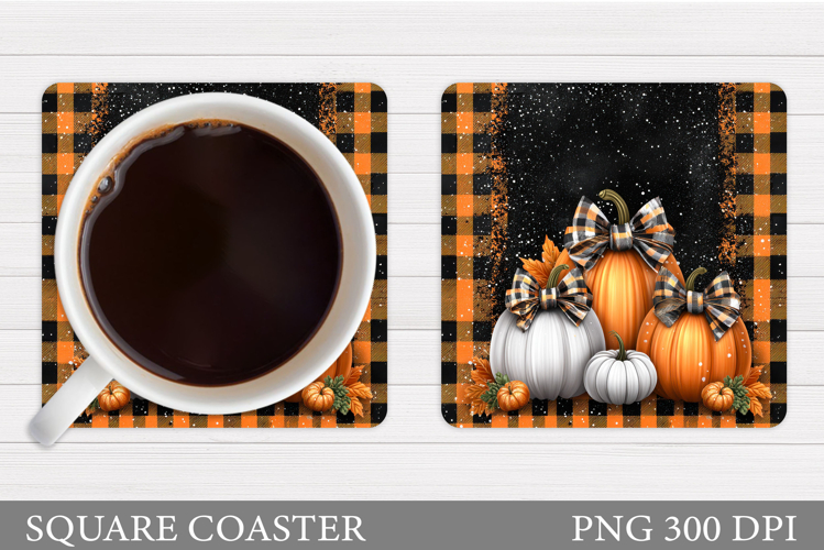 Fall Pumpkin Coaster. Fall Coaster Sublimation
