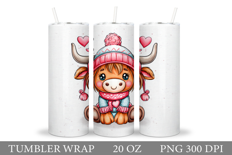 Valentines Cow Tumbler. Valentines Tumbler Sublimation