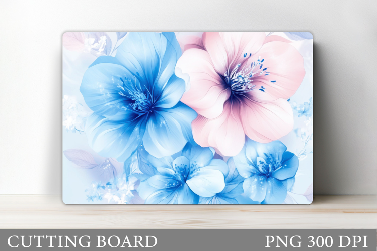 Floral Cutting Board Design. Flowers Cutting Board