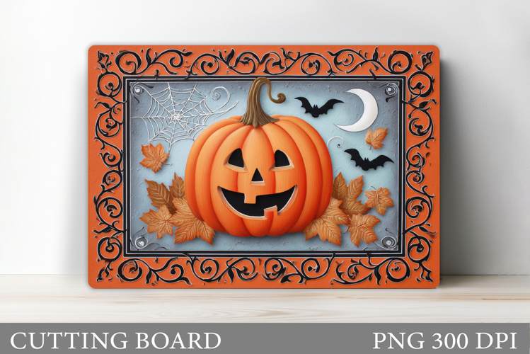 Halloween Pumpkin Cutting Board. Halloween Cutting Board