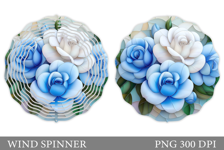 Roses Wind Spinner Design. Flowers Wind Spinner Sublimation