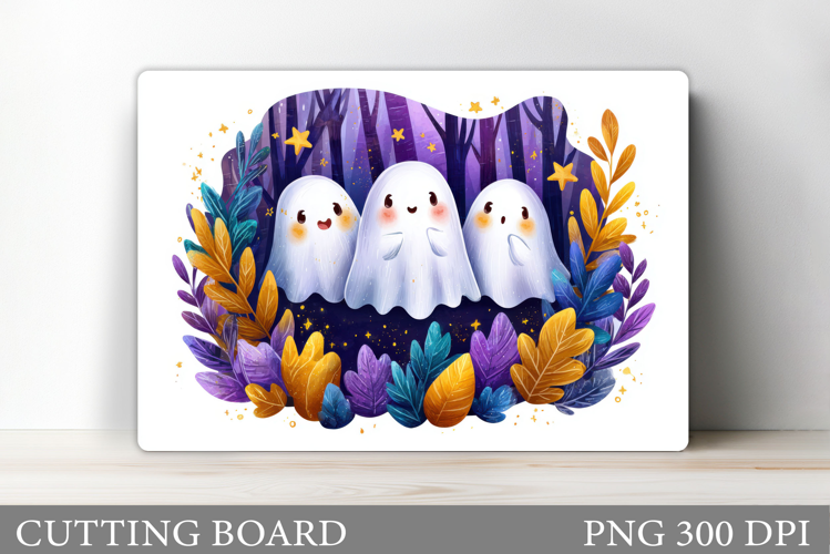 Halloween Ghost Cutting Board. Halloween Cutting Board