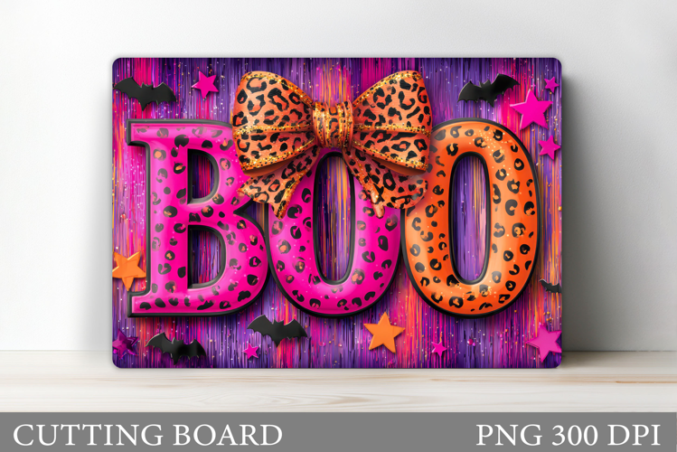 Boo Cutting Board Design. Halloween Cutting Board