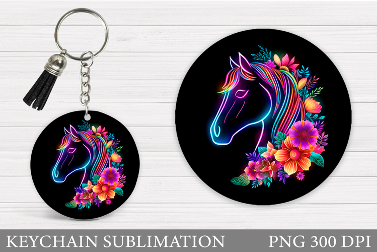 Horse Keychain Design. Horse Sublimation