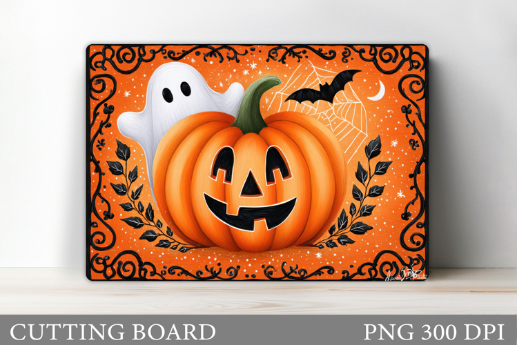 Halloween Cutting Board. Pumpkin Cutting Board Sublimation