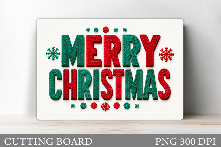 Merry Christmas Cutting Board. Christmas Cutting Board