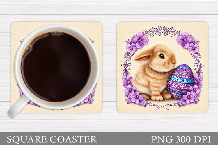 Easter Bunny Coaster. Bunny Easter Coaster Design