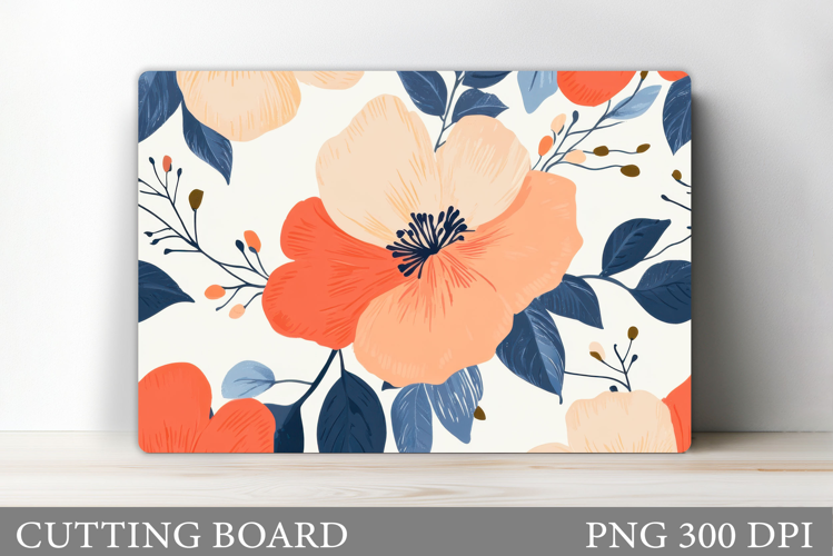 Flowers Cutting Board. Floral Cutting Board Sublimation