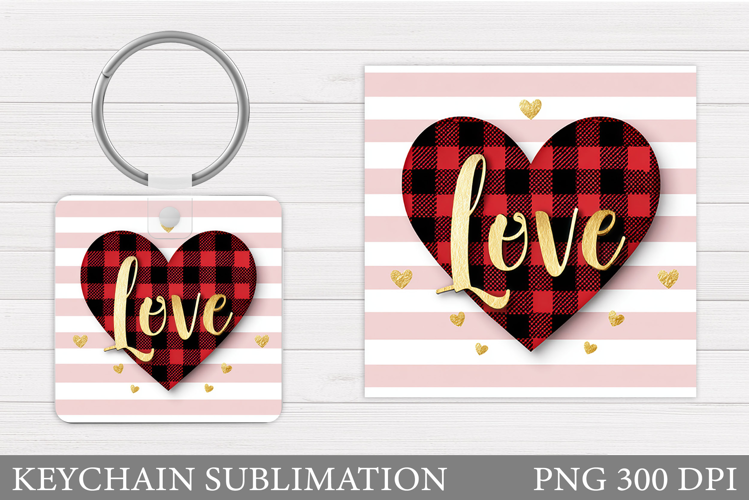 Love Keychain Design. Valentine Keychain Sublimation