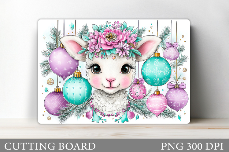 Christmas Lamb Cutting Board. Christmas Cutting Board