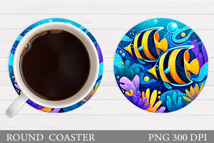 Fish Coaster Sublimation. Fish Sublimation