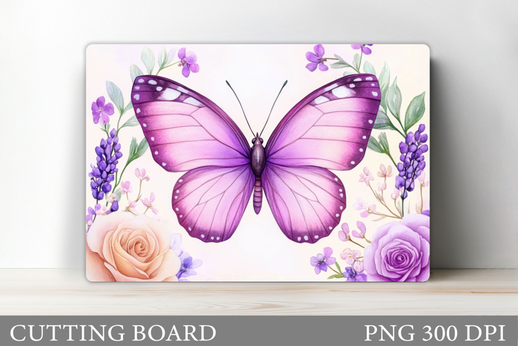 Butterfly Cutting Board. Flower Cutting Board Sublimation