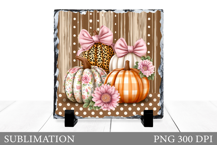 Pumpkin Slate Design. Pumpkin Sublimation