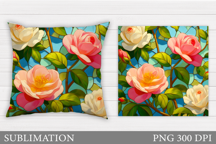 Roses Pillow Sublimation. Roses Sublimation