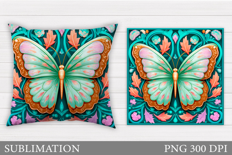 Butterfly Pillow Design. Butterfly Sublimation