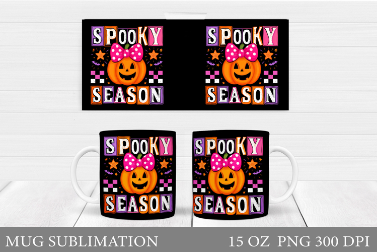 Halloween Pumpkin Mug Design. Halloween Mug Sublimation