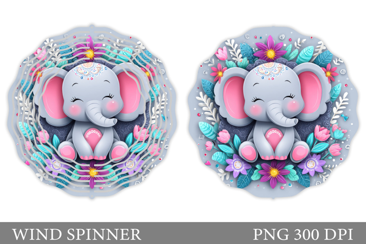 Cute Elephant Clipart Image 5
