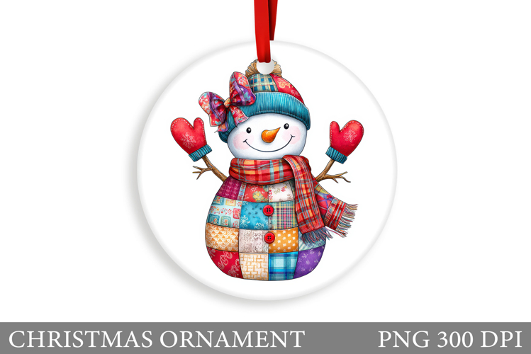 Snowman Christmas Ornament. Snowman Ornament Design