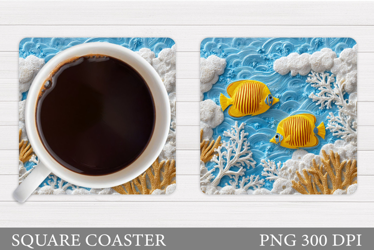 Fish Coaster Sublimation. Fish Sublimation