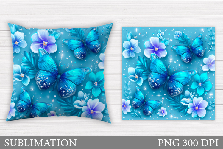Butterfly Pillow Design. Butterfly Sublimation