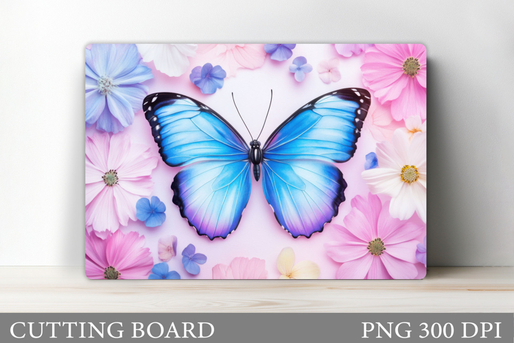 Butterfly Cutting Board. Flowers Cutting Board Design