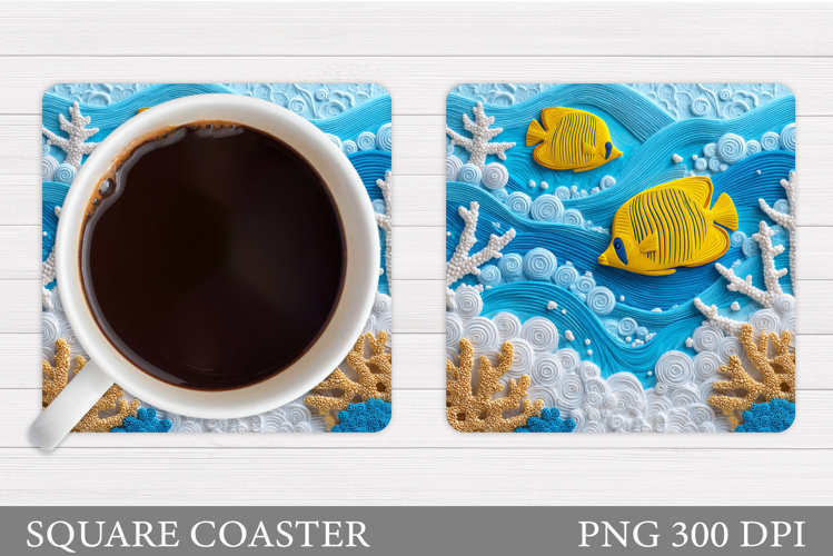 Fish Coaster Sublimation. Fish Sublimation