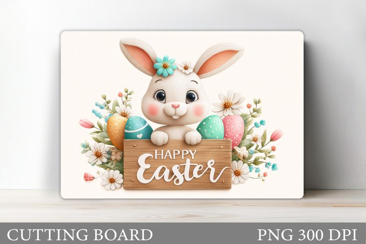 Easter Bunny Cutting Board. Easter Cutting Board Sublimation