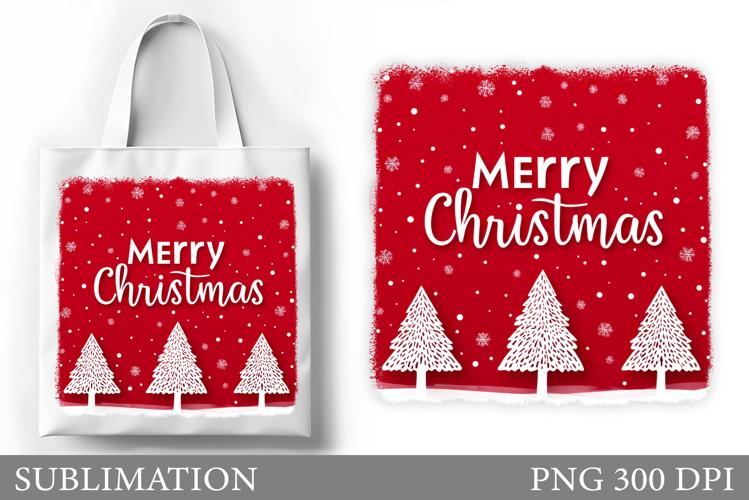 Christmas Tree Tote Bag. Christmas Tote Bag Design